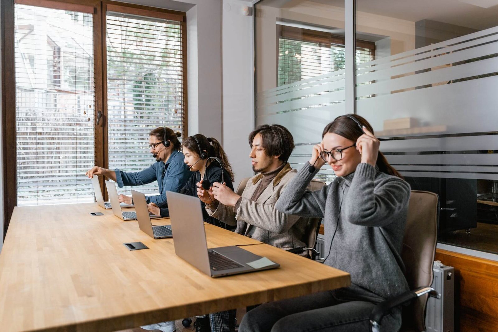 Analytics team working
